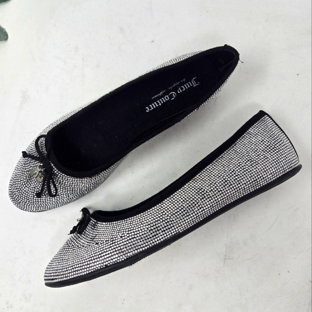 Juicy Couture Farrah Slip on Round Toe Flats Women’s Size 7 1/2 US